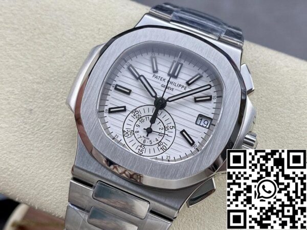 3 13 72724008 4df9 4b46 a641 33377afd0760 Patek Philippe Nautilus 5980/1A-019 1:1 Best Edition PPF Factory White Dial