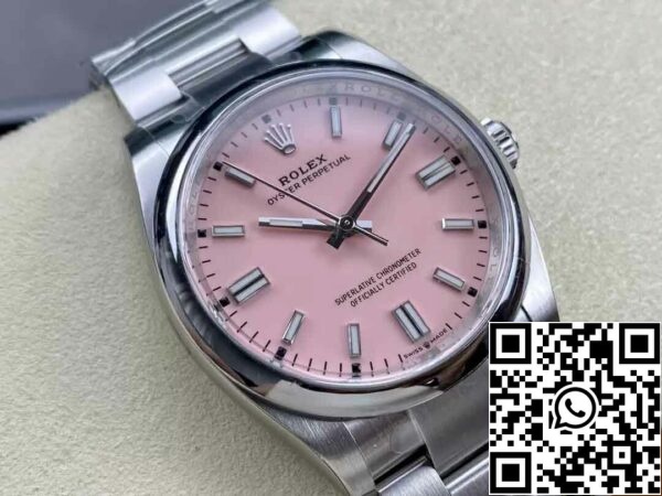 3 13 b3d04d2d 5a12 4b04 8962 4058540444f3 Replica Rolex Oyster Perpetual M126000-0008 36MM tiszta gyári rózsaszín számlapja