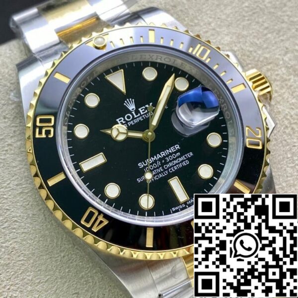 3 141 Rolex Submariner 116613-LN-97203 40 мм 3135 механизм чистый завод V4 черный ободок