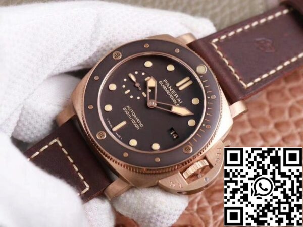 3 143 e6c628a7 7a01 4c8f 9008 cd1aa25b9ebe Panerai Submersible PAM00968 1:1 Best Edition VS Factory Brown Dial Swiss P9010