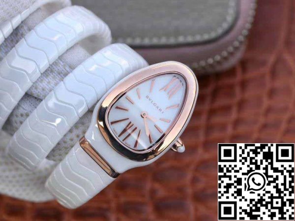 3 146 a45fd29d 0051 4c45 8826 c3a915e5525c Bvlgari Srpenti Spiga 102886 1:1 Best Edition BV Factory Rose Gold ei timantti Sveitsin kvartsi liikkuvuutta