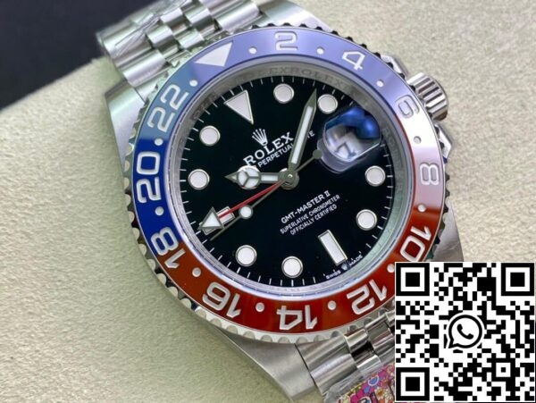 3 146 fe9cc120 91f1 4678 a8f5 f4c6e29e8b68 Rolex GMT Master II M126710BLRO-0001 1:1 Beste Editie Schone Fabriek Zwarte Wijzerplaat