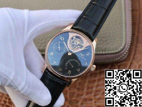 3 148 9e0b7aa5 180b 4ffe 87bb b514dc598e7e IWC Portuguese IW504210 Tourbillon 18K Rosegold 1:1 Best Edition Movimento turbilhão suíço automático complicado