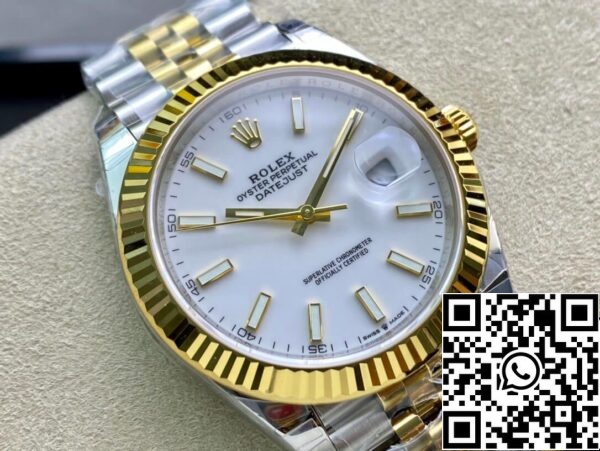 3 14 073770c8 256c 4593 8020 36e8bf436715 Rolex Datejust M126333-0016 41mm jubileumi szíj VS gyári rozsdamentes acélból készült