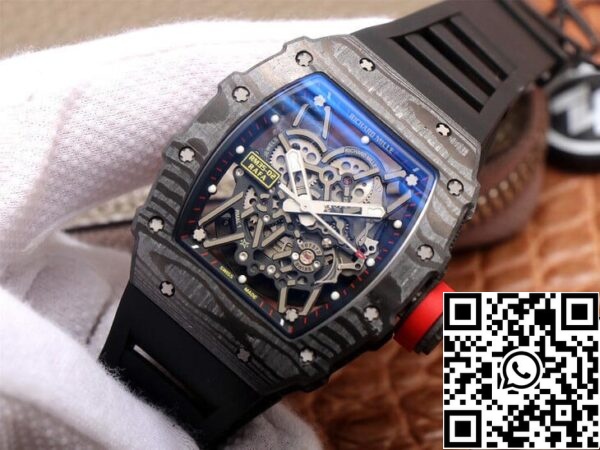 3 14 21802a70 7451 4da9 9410 de421f4b8ef3 Richard Mille RM35-02 1:1 Best Edition ZF Factory Caixa em fibra de carbono