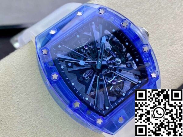 3 14 fd191eb1 4d54 4ef7 97cd 8af105643073 Richard Mille RM12-01 1:1 Най-добро издание RM Factory Tourbillon Sapphire Clear Version