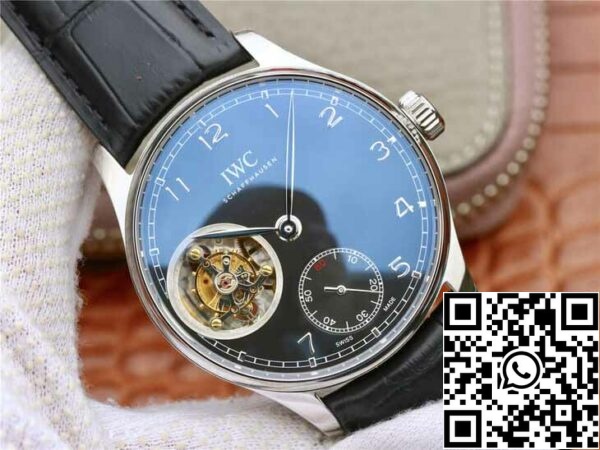 3 151 a69f36dd 279f 4d31 8554 230bba4d6919 IWC Portuguese Tourbillon 1:1 Best Edition ZF Factory Cadran noir