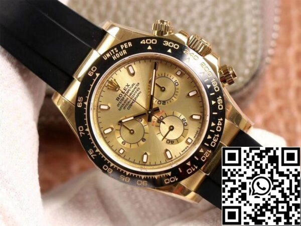 3 153 Rolex Daytona M116518LN-0042 1:1 Beste Editie Noob Fabriek Champagne Wijzerplaat Zwitserse ETA4130