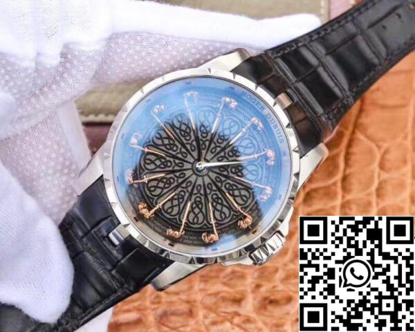 3 155 Roger Dubuis Excalibur Knights of The Round Table II Rddbex0511 ZF Factory 1:1 Best Edition Koperta ze stali szlachetnej Swiss M9015