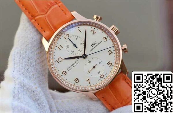 3 155 812246ad 92b5 4c32 b9ac 1b12daaf378c IWC Portuguese ZF Factory 1:1 Best Edition Correia cor de laranja