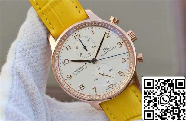 3 156 d26020d3 29c7 4eb1 ae50 b10fdc850437 IWC Portugalin ZF Factory 1:1 Best Edition keltainen hihna