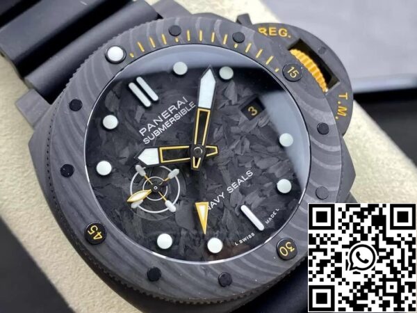 3 15 46a43ceb 6ab7 409d 92d5 1b1ac6fa5df1 Panerai Submersible PAM1324 1:1 Best Edition VS Factory Carbon Fiber Case