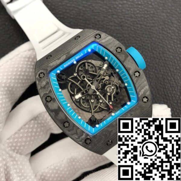 3 15 75524c77 be38 4fda a17b e3e71042e29f Richard Mille RM055 1:1 Best Edition ZF Factory Carbon Fiber Skeleton Dial