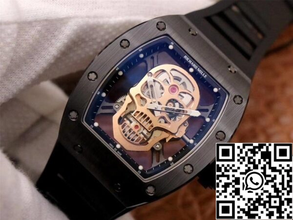 3 15 beda276d 3eac 4ddd a86f 060c2806cb04 Richard Mille RM052-01 1:1 Best Edition ZF Factory Rose Gold Skull Dial Swiss Mechanizm