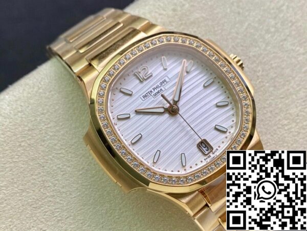 3 160 Patek Philippe Nautilus Női 7118/1200R-001 1:1 Best Edition 3K gyári rózsaarany 3K