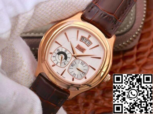 3 162 e788fc50 1796 4b7b a443 8ba8c32a0dba Piaget Black Tie Emperador G0A32017 Zegarki mechaniczne 1:1 Best Edition SWISS 850P 18K różowe złoto biała tarcza