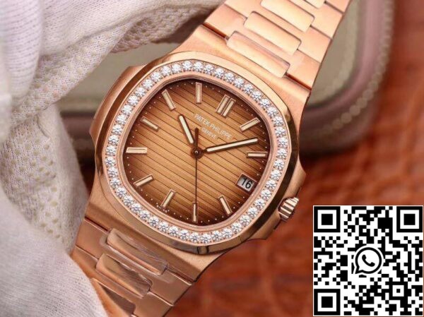 3 177 Patek Philippe Nautilus 5711 PF tovarne V2 Moški ure 1: 1 Najboljša izdaja švicarski ETA324 Rose zlato številčnico