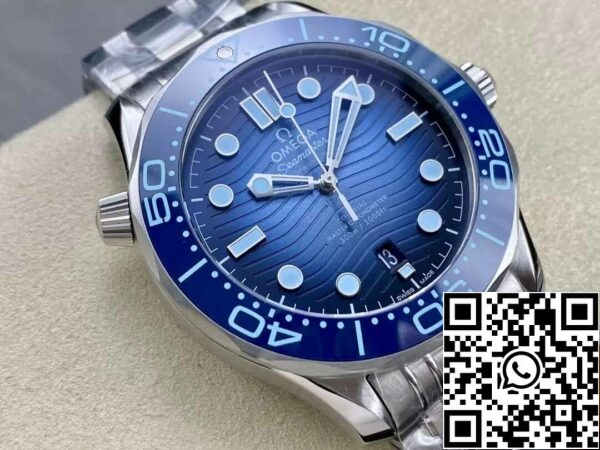 3 17 4bceb1ca 8106 4a47 acdc 86c31efe897d Omega Seamaster Diver 300M 210.30.42.20.03.003 Summer Blue 1:1 Best Edition VS Factory Quadrante blu