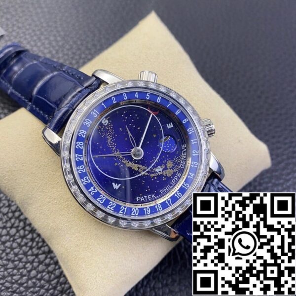 3 17 549aba4c e0ad 4bb1 bde6 c5bd64c1152a Patek Philippe Grandes Complications 6104G-001 1:1 Meilleure Édition AI Factory Sky Moon Cadran Bleu