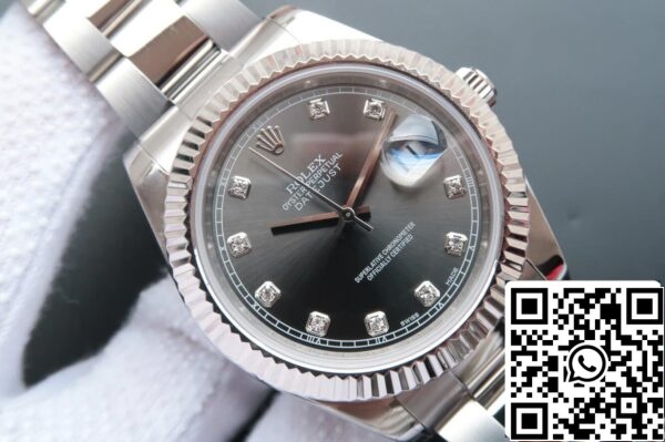 3 184 3b5e4125 9df4 411f 923a 91f722112cfc Rolex Datejust M126334-0005 1:1 Best Edition EW gyári gyémántokkal kirakott számlapja