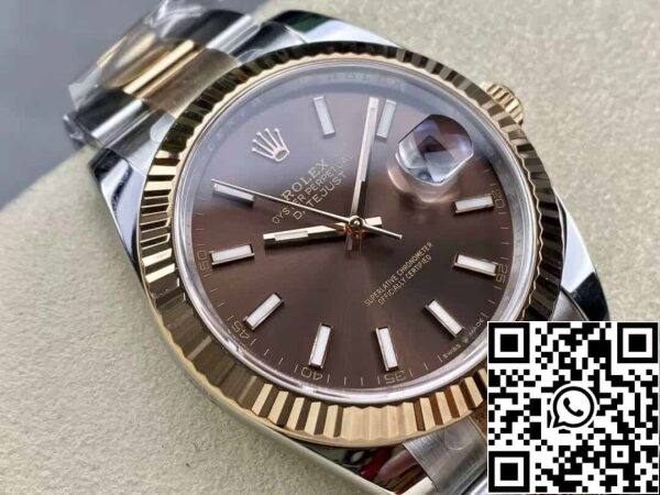 3 18 0badb7a7 59e8 423e 905c 8a2dd5900927 Rolex Datejust 41MM M126331-0001 1:1 Beste Editie Schone Fabriek Chocolade Wijzerplaat