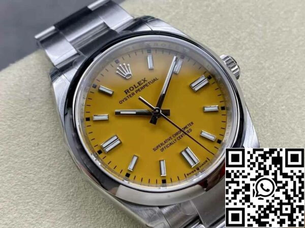 3 18 18046289 3a18 43e8 a16d d2beddf384e5 Rolex Oyster Perpetual M126000-0004 36MM 1:1 Best Edition VS Factory Yellow Dial