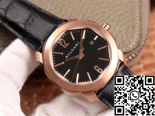 3 18 4f9a1279 30cb 4aa0 a6e5 f85eb3088eb8 Bvlgari Octo 101963 BGOP41BGLD 1:1 Best Edition BV Factory Fekete Számlap