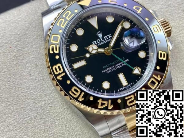 3 18 74ecb641 fded 46c9 b2cf e8e3532dc8b4 Rolex GMT Master II 116713-LN-78203 1:1 Best Edition Puhdas Factory Musta Dial