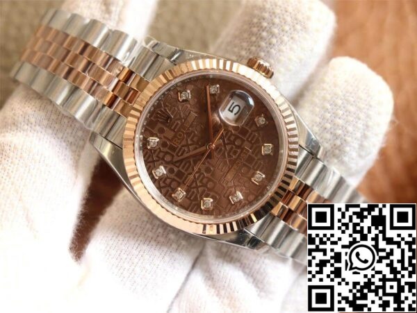 3 18 18 deaf8818 3537 4aac b8fe addd6bc0cdf7 Rolex Datejust M126231-0025 1:1 Najboljša izdaja EW Factory Rose Gold Chocolate Color Dial