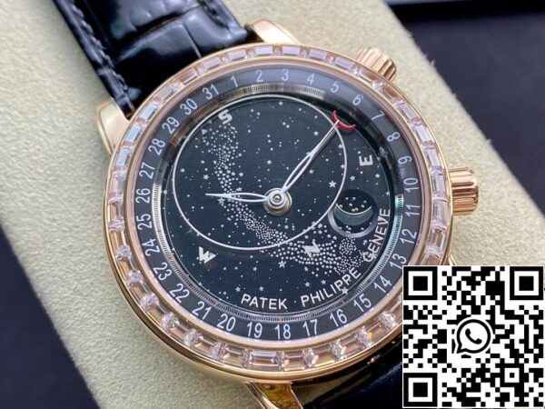 3 18 e47d701f 1bc5 483b 9d51 b9f0d40d0f88 Patek Philippe Grand Complications 6104R-001 1:1 Best Edition AI Factory Sky Moon Black Dial