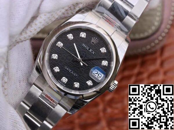 3 190 891bea6f 5886 44a7 8ee3 821529ee4275 Rolex DateJust 116200 DJ Factory 1:1 Best Edition Swiss ETA2836 Black Computer Dial