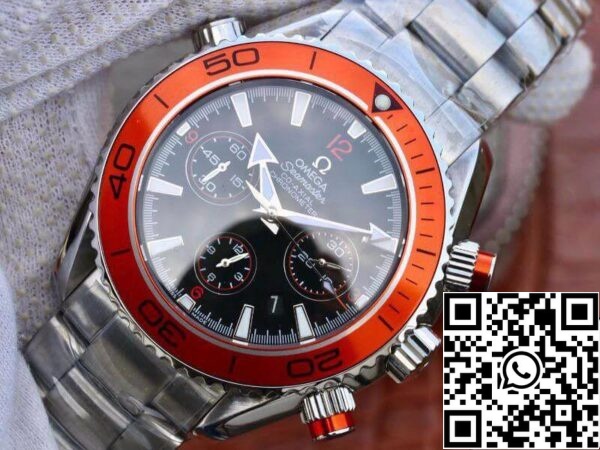 3 194 Omega Seamaster Planet Ocean 232.30.46.51.01.002 1:1 Mejor Edición suiza ETA7750 Esfera negra con marcador naranja