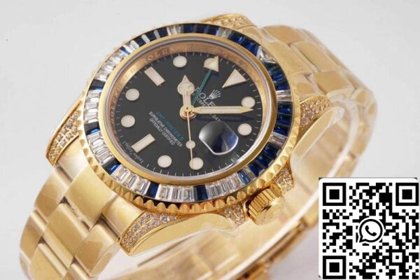 3 195 22349929 3db7 4e39 8682 9d76f05c60f5 Rolex GMT Master II 116758 SAru 1:1 Mejor Edición ROF Fábrica Azul Diamante Blanco Suizo ETA2836