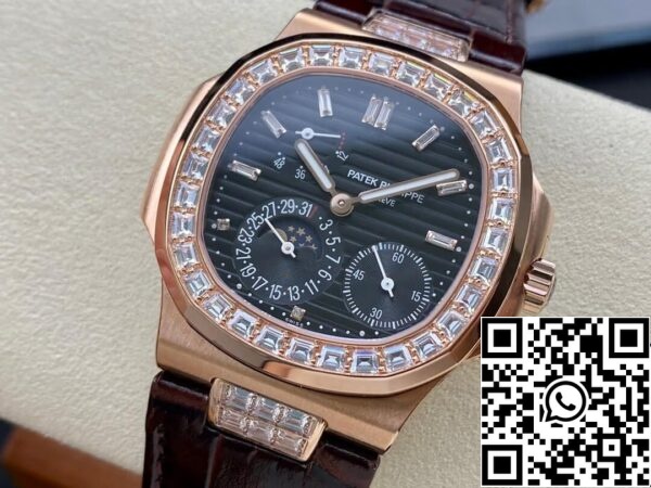 3 19 00f88461 39d8 423a 81c7 a6525c2baa40 Patek Philippe Nautilus 5724R-001 1:1 Best Edition GR Factory Svart urtavla