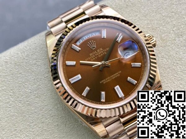 3 19 b003faa8 788a 4bc9 92d9 eb0f92d6ddc9 Rolex Day Date 228235 1:1 Best Edition EW Factory V2 Brown Dial