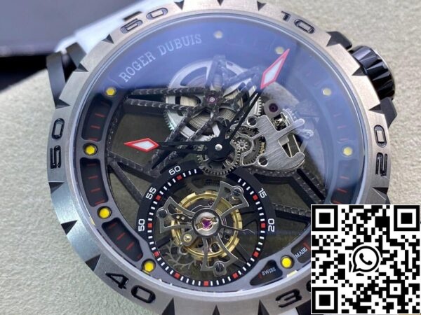 3 19 be933b77 a23c 41e9 9b7d 561c51b9e918 Roger Dubuis Excalibur RDDBEX0549 1:1 Best Edition BBR Factory Tourbillon Fehér szíj