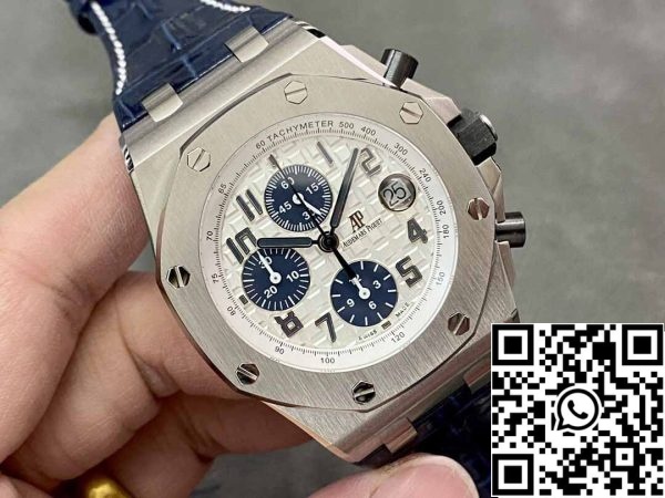 3 1 af4250df 14e1 4cb1 964b f7e8b700499a Audemars Piguet Royal Oak Offshore 26170ST.OO.D305CR.01 1:1 Mejor Edición APF Factory Esfera blanca