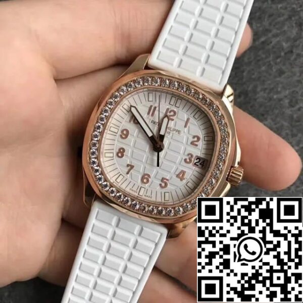 3 206 Patek Philippe Aquanaut 5068R-010 1:1 Melhor Edição PPF Fábrica Ouro Rosa Mostrador Branco