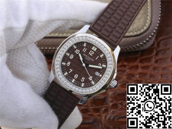 3 207 Patek Philippe Aquanaut 5067A-023 1:1 Best Edition PPF Factory Diamond Brown Dial