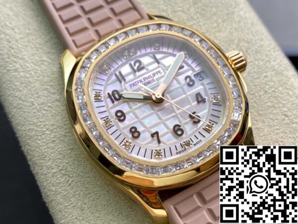 3 208 Patek Philippe Aquanaut 5072R-001 1:1 Mejor Edición PPF Fábrica Esfera Nacarada