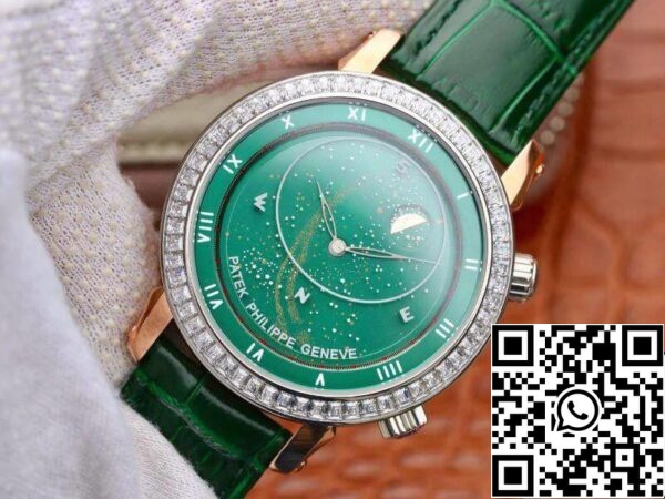 3 208 3 208 543ac3ac3f1 edb9 4A63 bc1c 92aba261d42e Patek Philippe Grand Complications 5102PR TW مصنع 1:1 أفضل إصدار سويسري ETA240 أخضر اللون