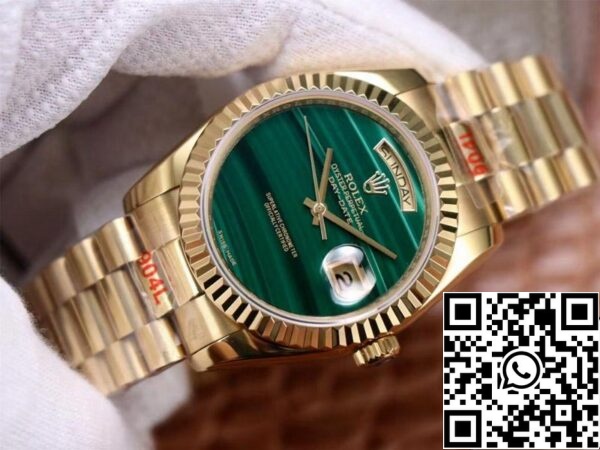 3 20 5dc4e56a 0fdd 44ef 8c2a 686c71b37879 Rolex Day Date President 18238 1:1 Best Edition Малахитовый зеленый циферблат Швейцарский механизм