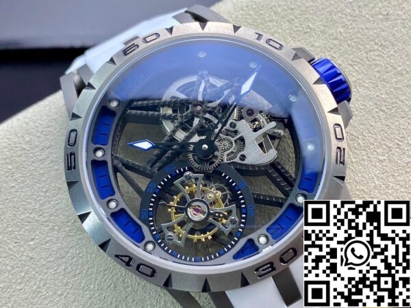 3 20 95925bd1 7f31 4580 8f8c e1b58da0a3d1 Roger Dubuis Excalibur RDDBEX0479 1:1 Best Edition BBR Factory Tourbillon Cinturino in gomma