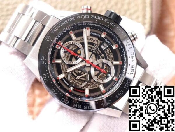 3 20 adbfeb4a 5734 43f8 9f35 4aec64ba3e63 TAG Heuer Carrera CAR2A1W.BA0703 1:1 Best Edition XF Factory Black Dial Zwitserse HEUER 01