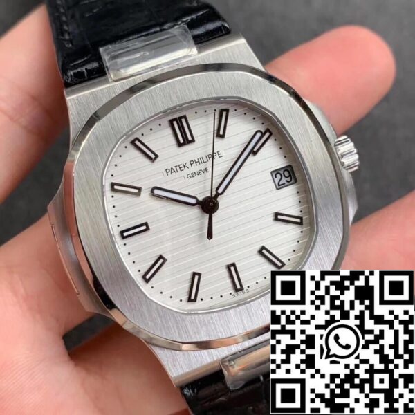 3 214 c82a9a9e 9ec9 410e 8e86 645fbeaa5b1f Patek Philippe Nautilus 5711G 1:1 Best Edition PPF Factory V4 Weißes Zifferblatt Schweizer ETA324