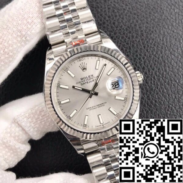 3 21 1a0621f5 1ef9 4722 bd83 cec50191952f Rolex Datejust M126334-0004 1:1 Best Edition EW Factory Silver Grey Dial