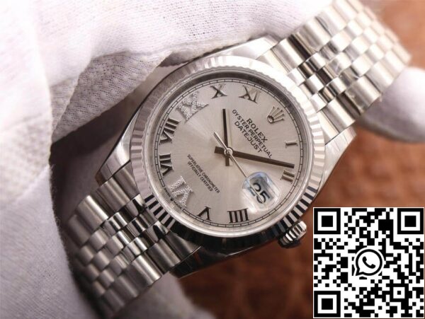 3 21 21fc78a6 52b7 423b 81cb 709a702d5d66 Rolex Datejust M126234-0029 1:1 Best Edition EW Factory Silver Dial