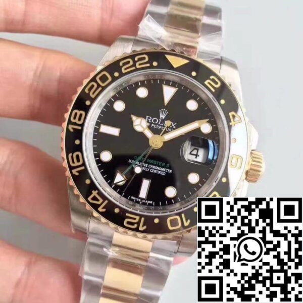 3 21 30f73b9a bc49 471b 948a 75352c96b579 Rolex GMT-Master II 116713LN Noob Фабрика Мъжки часовници 1:1 Най-доброто издание швейцарски ETA3186 Gold Wrapped