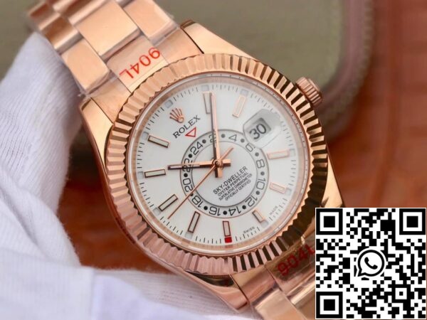 3 21 ce771f2b 4f11 4b14 86d1 d10a26fb76bc Rolex Sky Dweller M326935-0005 Най-доброто 1:1 издание Noob Factory Розово злато