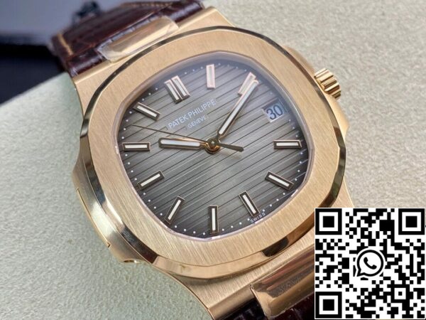 3 221 Patek Philippe Nautilus 5711R-001 1:1 Best Edition PPF Factory V4 Brown Dial Sveitsin ETA324